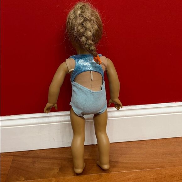 American Girl Doll in gymnastics Shimmering Blue Jacket Truly Me - Picture 6 of 9